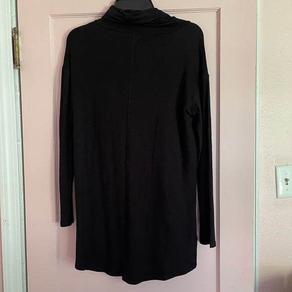 Liz Claiborne Weekend Cowl Neck Black Tunic S - Picture 2 of 3